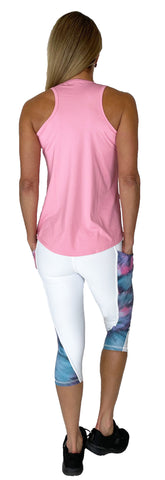 Cotton Candy White Capris