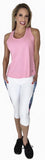 Cotton Candy White Capris